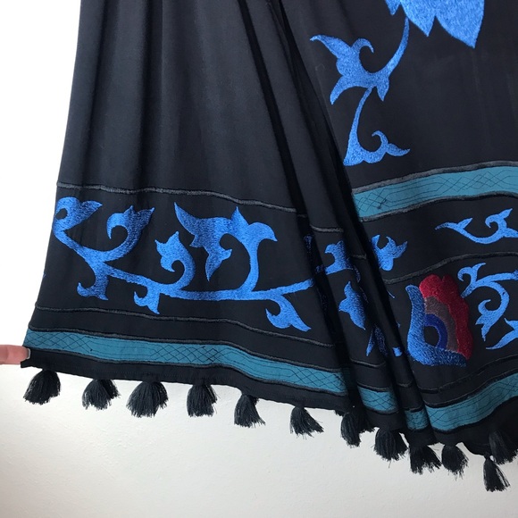 Free People Island Embroidered Romper with Tassels - Picture 6 of 10